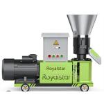 Pelletizer Machine 7.5HP Automatic Pellet Mill 300kg/hr Heavy Duty Feed Biomass Pellet Maker Electric Motor Control Box Commercial